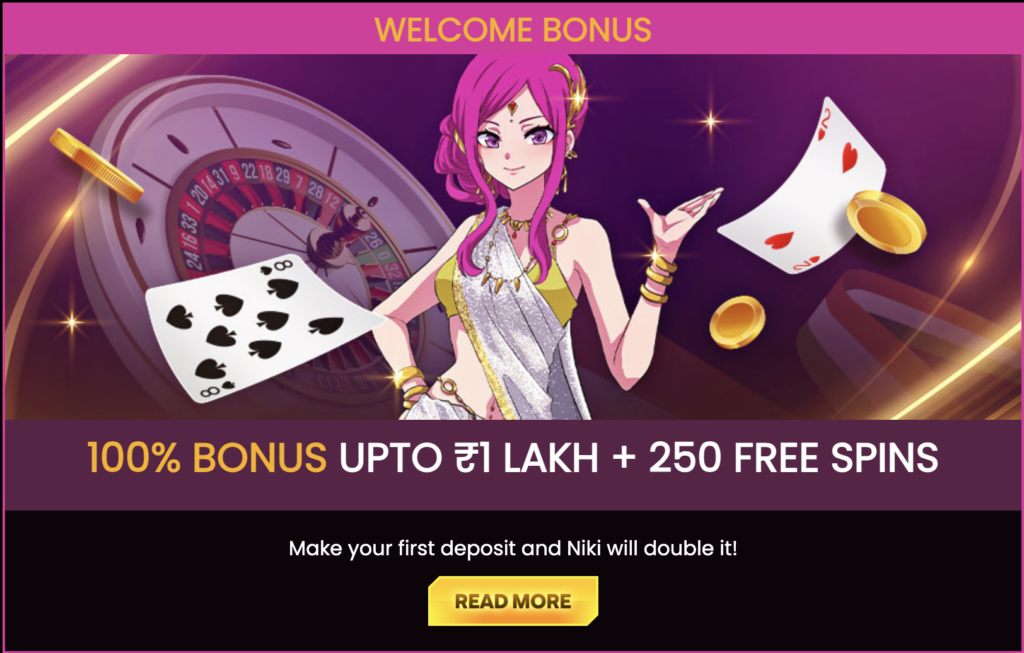 Lucky Niki casino welcome bonus